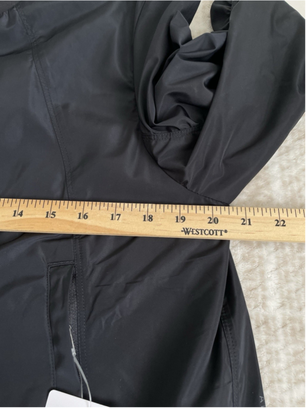 NWT ATHLETA Wayfarer Bomber Jacket Women's Size Small Black Full Zip - Picture 13 of 14